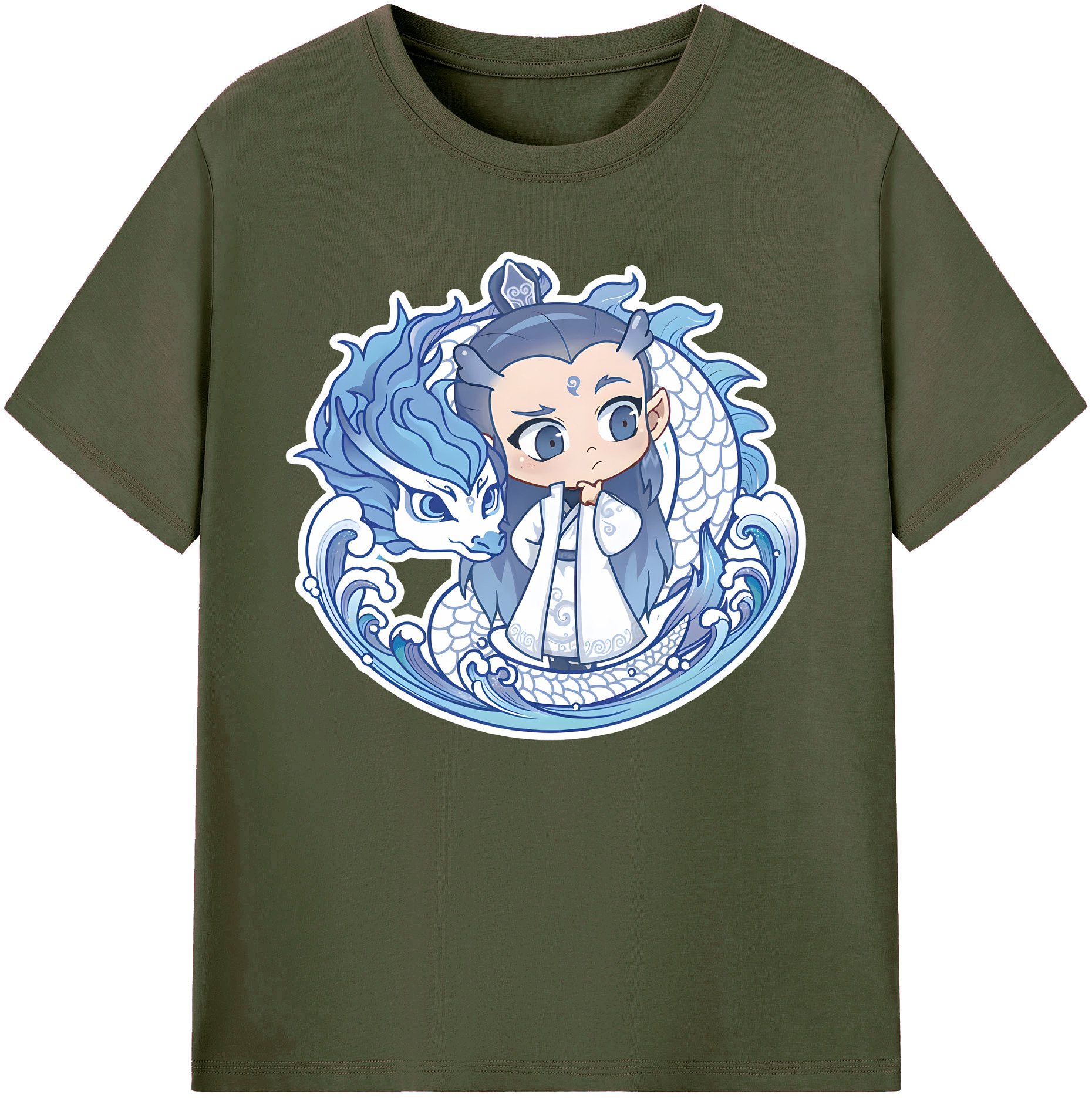 （画像用） Ne Zha 2 ナタ 魔童の大暴れ 綿100％ メンズ半袖Tシャツ｜肌触りやわらか＆通気性